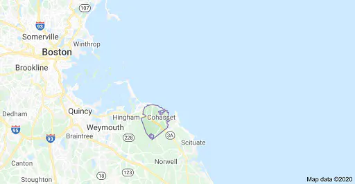 Map of Cohasset MA