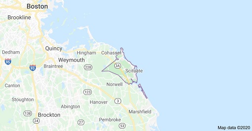 map of scituate ma masonry contractors of south shore ma
