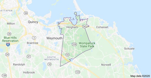 masonry contractors of southshore map of hingham ma